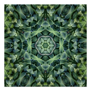 Unique Green Abstract Poster