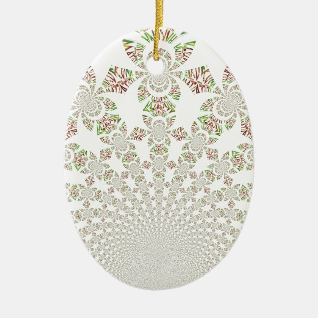 Unique Hakuna Matata Design: Serene Vibes Ceramic Ornament (Front)