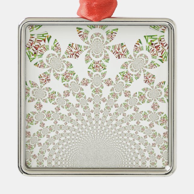 Unique Hakuna Matata Design: Serene Vibes Metal Ornament (Front)