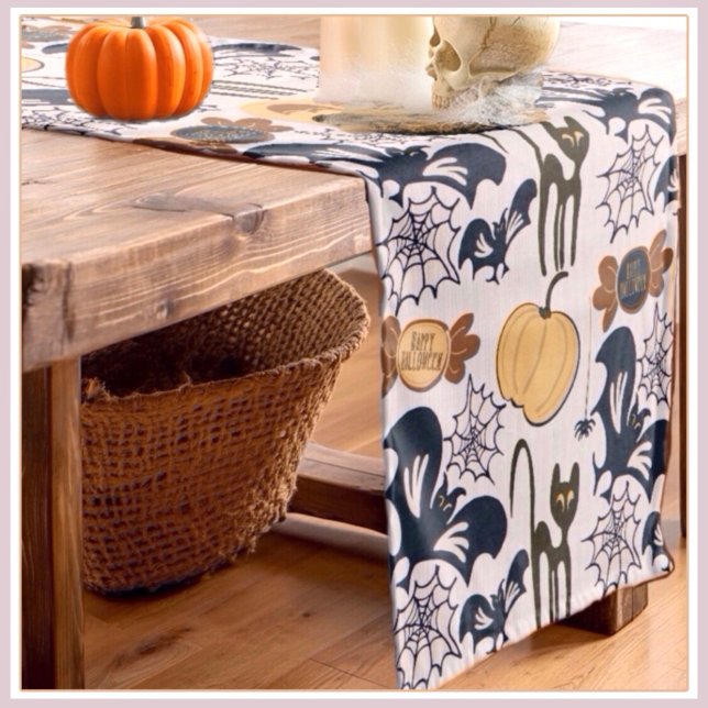 Unique halloween pattern short table runner (Creator Uploaded)