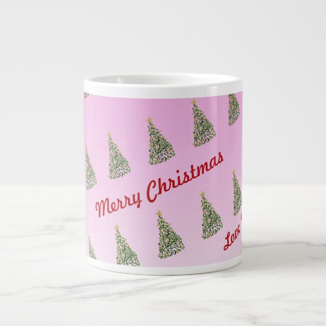 Unique Handpainted Christmas Tree  Specialty Mug (Front)