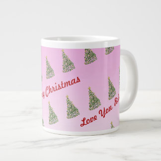 Unique Handpainted Christmas Tree  Specialty Mug