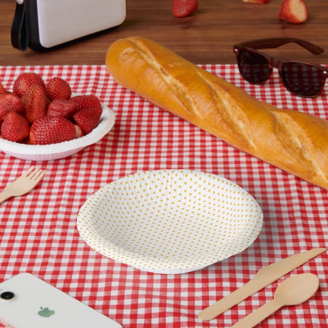Unique Hip Summer Polka Dots Pattern Paper Plate (Picnic)