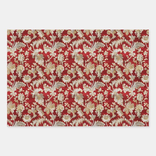 Unique Indian Celebration Wrapping Paper Sheet (Front)