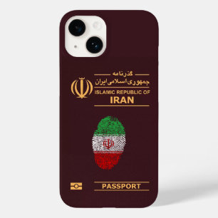 Unique Iran Travel Pass Passport Print Souvenir Case-Mate iPhone 14 Case