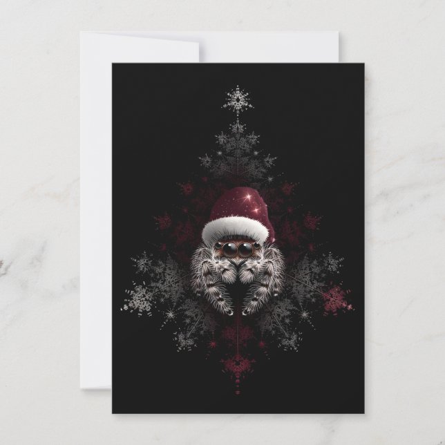 Unique Jumping Spider Christmas Cards (Front)