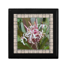 Unique Keepsake Box with Pink Spider Lily