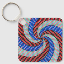 Unique keychain spiral design 