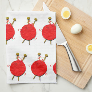 Unique Knitter Knitting Kitchen Towel
