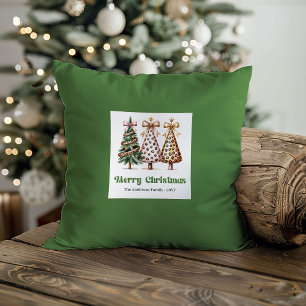 Unique Leopard Pattern Pillow Custom Name Holiday