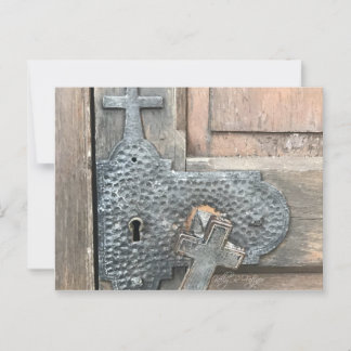 Unique lock and cross all occasion card