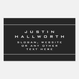 Unique Looking Black & White Sticker