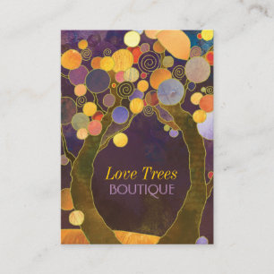 Unique Love Trees Professional Business Card