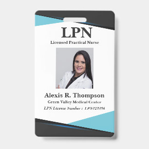 Unique LPN Nurse Badge