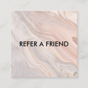 Unique Luxury Silver Glitter Salon Referral Card