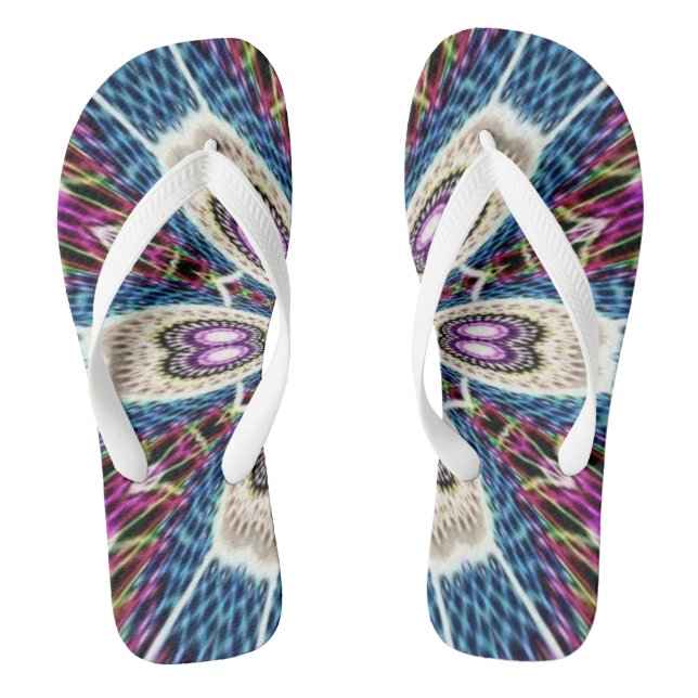 unique Mandala design Flip Flops (Footbed)