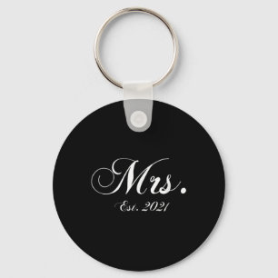 Unique Matching Honeymoons Gifts For Bride Mrs. Es Keychain