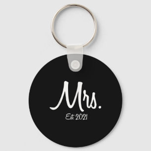 Unique Matching Wedding Gifts For Bride Groom Mrs. Keychain