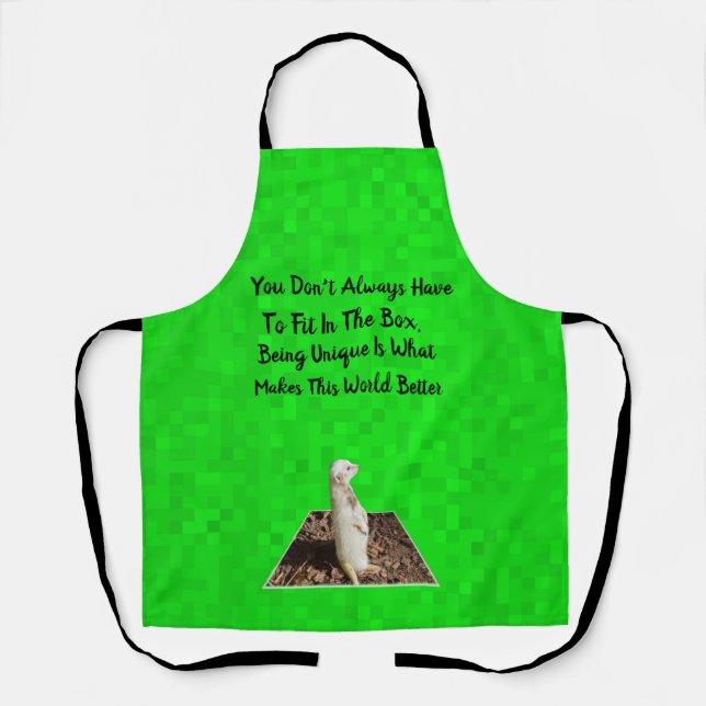 Unique Meerkat Makes This World Better, Apron (Front)
