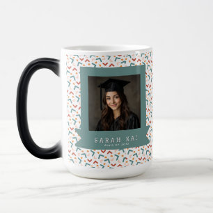 Unique Memphis Print Graduating Class Magic Mug