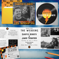 Unique Metal Music Album Cover B&W Photo Wedding 