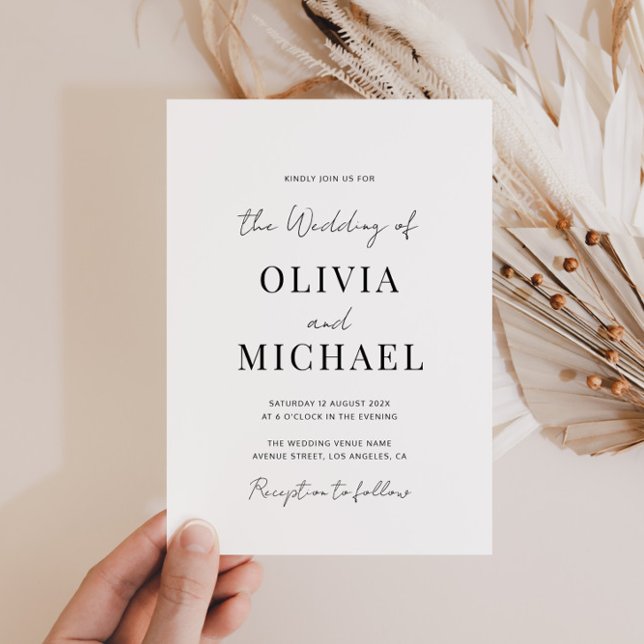 unique minimal black qr code wedding invitation (Creator Uploaded)