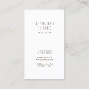 Unique Minimalist Modern Trendy Pretty Design Business Card