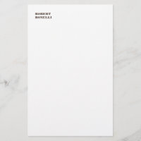Unique Modern Black White Your Name Minimalist