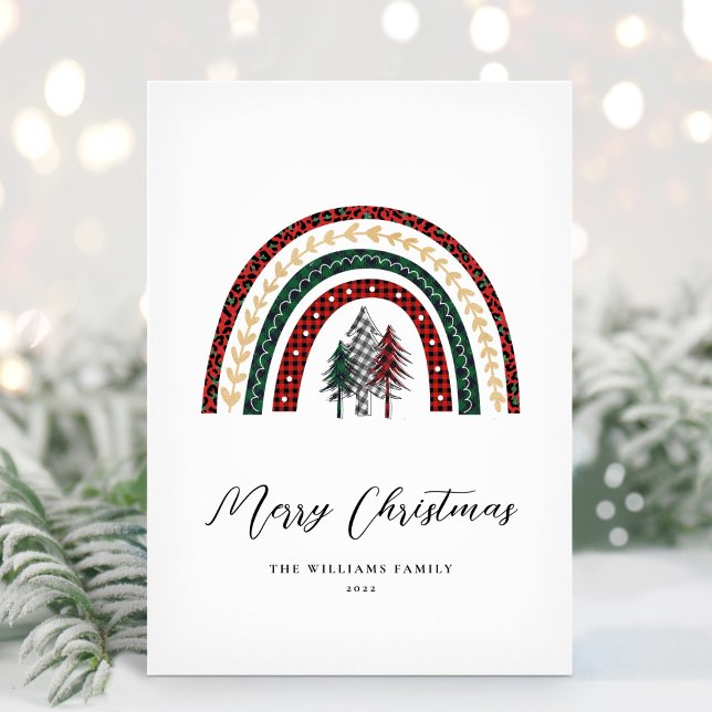 Unique Modern Christmas Rainbow Non-Photo Holiday  (Creator Uploaded)