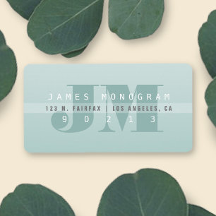 Unique Modern Grayish Greens Return Address Label