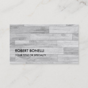 Unique Modern Grey Parquet Design Business Card