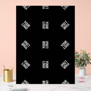 Unique Modern Logo Pattern Template   Black Acrylic Sign