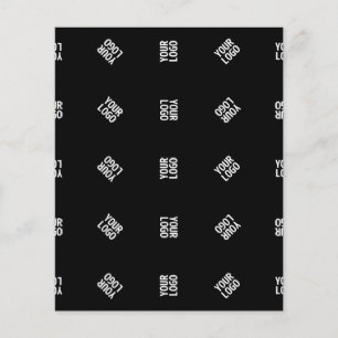 Unique Modern Logo Pattern Template Black Flyer