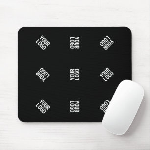 Unique Modern Logo Pattern Template   Black Mouse Pad