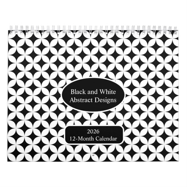 Unique Modern Minimalist Abstract Art 2026 Calendar (Cover)