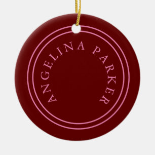 Unique Modern Minimalist Plain Ceramic Ornament