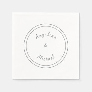Unique Modern Minimalist Plain Napkin