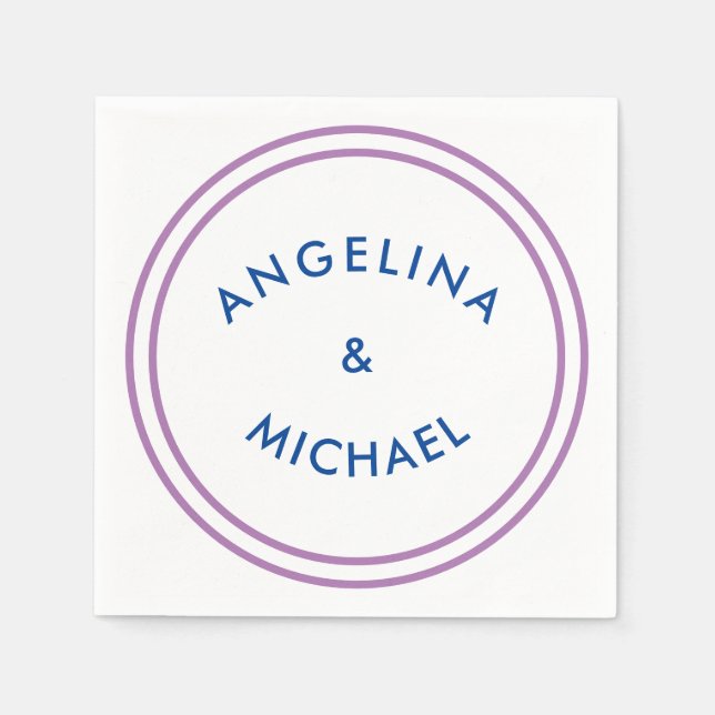 Unique Modern Minimalist Plain Napkin (Front)