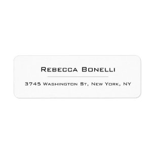 Unique Modern Minimalist Plain Simple White