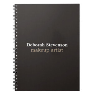 Unique Modern Mnimalist Grey Custom Notebook