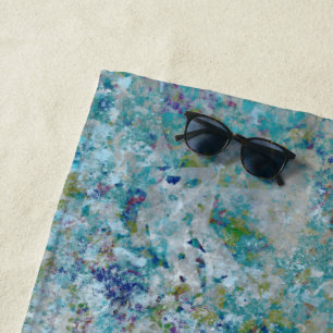 Unique Modern One Of A Kind Abstract Art Design Beach Towel