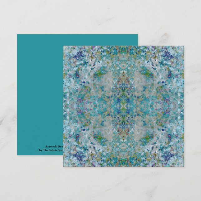 Unique Modern One Of A Kind Abstract Art Design Card (Front/Back)