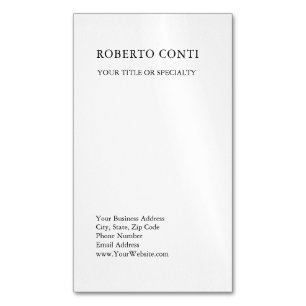 Unique Modern Plain Minimalist Magnetic Business Card