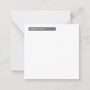 Unique Modern Plain Minimalist Name Card