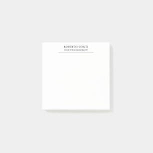 Unique Modern Plain Minimalist Post-it Notes