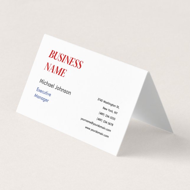 Unique modern professional design business card (Front)