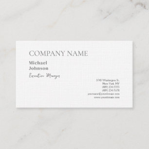 Unique modern professional minimalist chic business card
