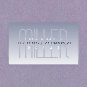 Unique Modern Purple Grey White Sticker