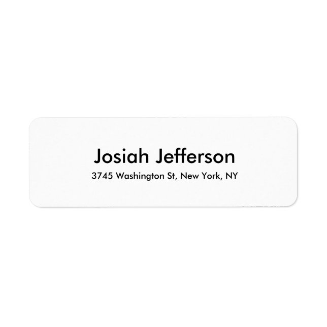 Unique moderne Creative Plain Noir & Blanc (Devant)