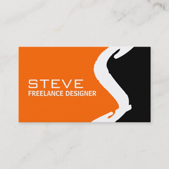 Unique Monogram Business Cards (Front)